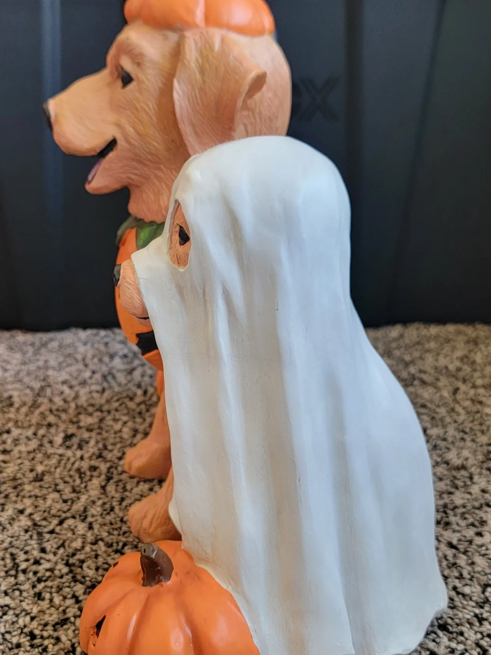 Pumpkin Dog Trio Halloween Decor
